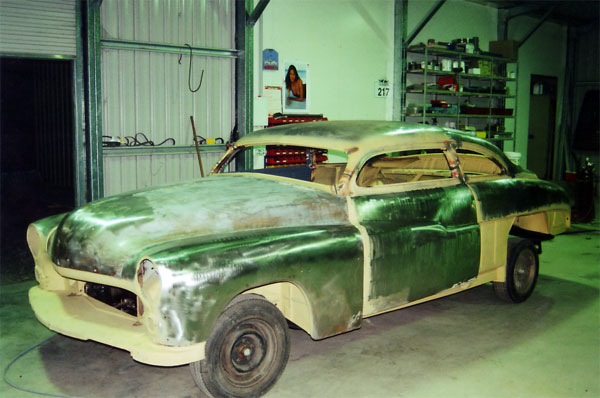 1950 Mercury Coupe A vehicle suited to a cool roof chop